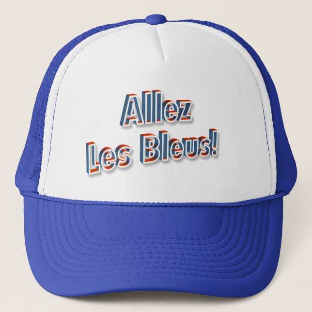 "Allez Les Blau!" Hut Truckerkappe (Vorderseite)