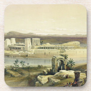 Allgemeine Ansicht der Insel von Philae, Nubia, Untersetzer