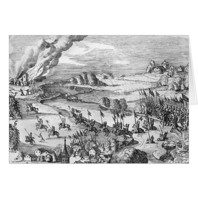 Allgemeine Ansicht des Kampfes von Muhlberg (Vorderseite (Horizontal))