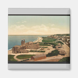 Allgemeine Ansicht, Dieppe, Frankreich Vintage Pho Magnet