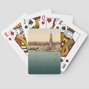 Allgemeine Ansicht Venedigs, Venedig, Italien Spielkarten