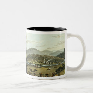 Allgemeine Ansicht von den Süd- und Ostfronten vo Zweifarbige Tasse