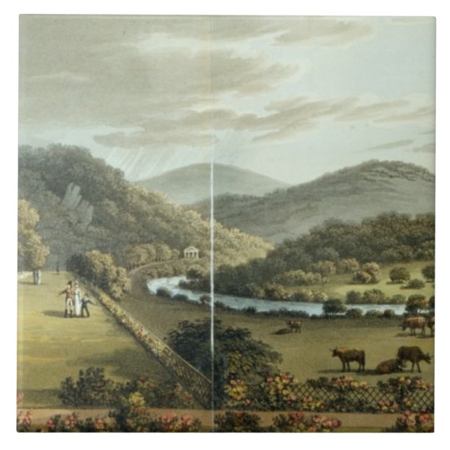 Allgemeine Ansicht von den Süd- und Ostfronten von Fliese (Vorderseite)