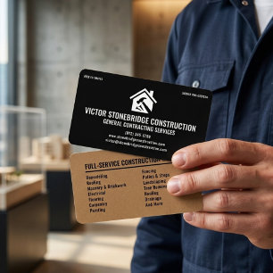 Allgemeine Bauarbeiten & Modernisierung Schwarz Be Visitenkarte