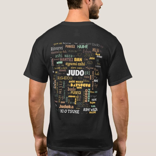 Allgemeine Begriffe für Judo-Terminologie T-Shirt (Rückseite)