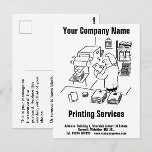 Allgemeine Druckdienstleistungen Postkarte