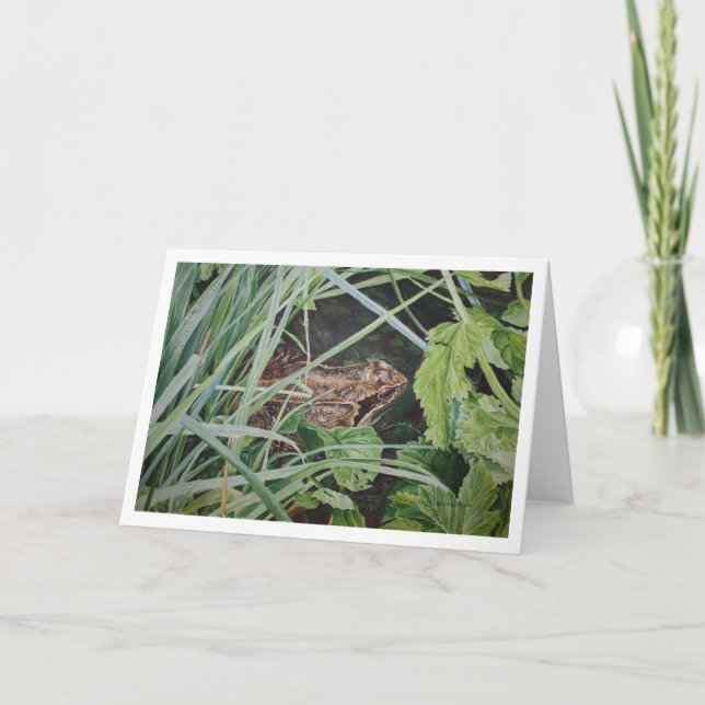 allgemeine Froschgrußkarte Karte (Vorderseite)