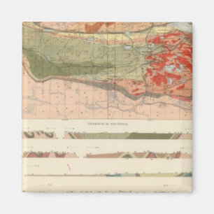 Allgemeine geologische Karte des Bezirks Marquette Magnet