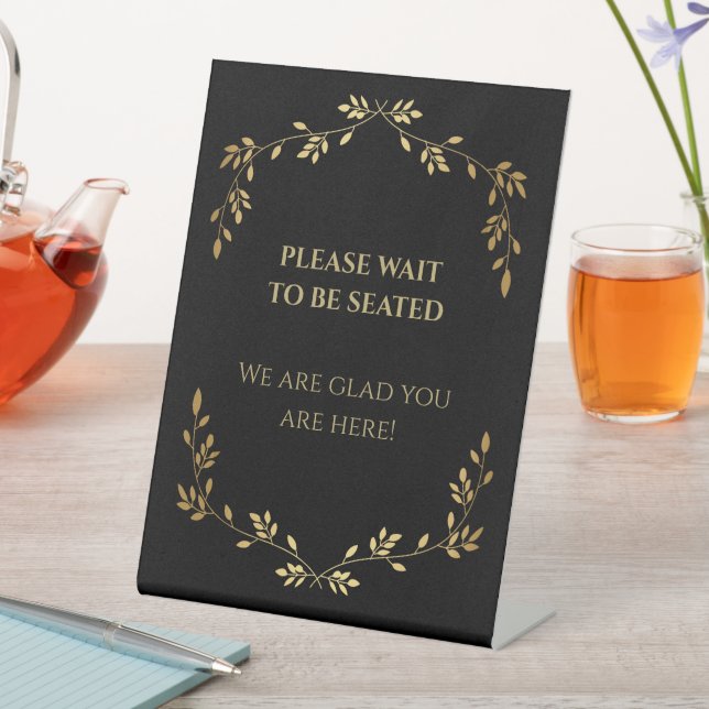 Allgemeine Geschäftsinformationen zum Black Gold L Sockelschild (In Situ)