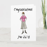 Allgemeine Gratulationskarte für die Teenager-Lad
