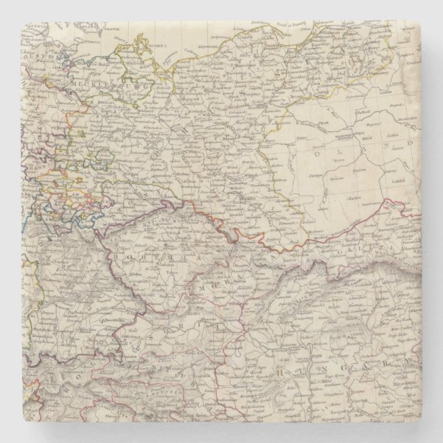 Allgemeine Karte Deutschlands Steinuntersetzer (Vorderseite)