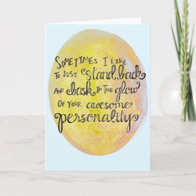 Allgemeine Komplimentarte "Ihre Phantastische Pers Karte (Vorderseite)