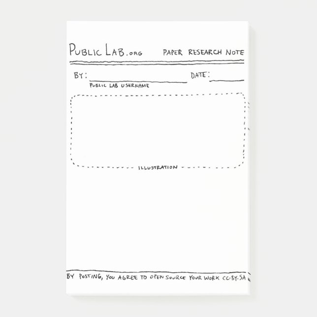 Allgemeine Labrador-Papier-Forschungs-Anmerkungen Post-it Klebezettel (Vorderseite)