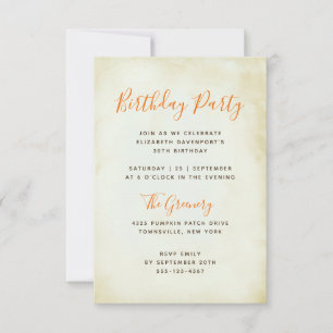 ALLGEMEINE PARTY-VORLAGE ANKÜNDIGUNG