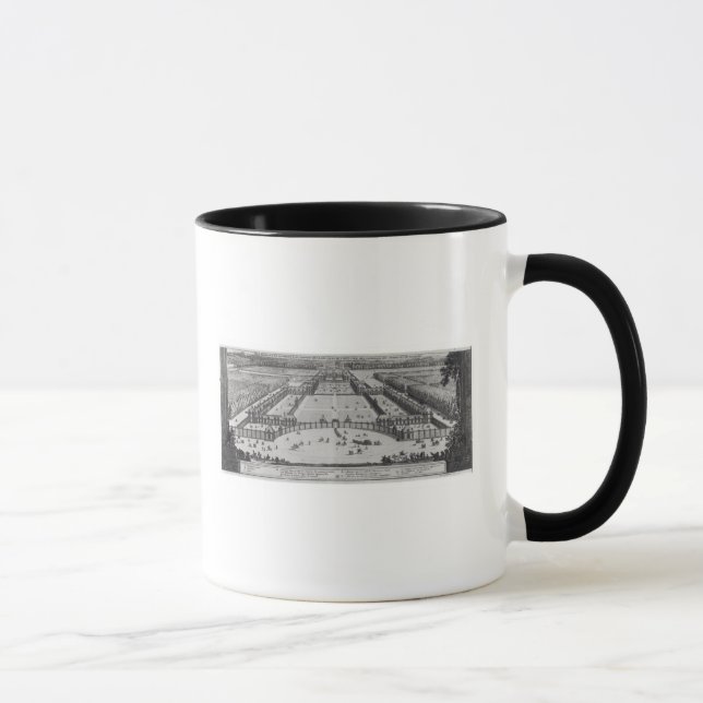Allgemeine Perspektiven-Ansicht des Chateaus Tasse (Rechts)