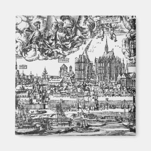 Allgemeine Sicht auf Köln, 1531 (Gravieren) (b/w p Magnet