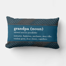 Allgemeine Wörterbuchdefinition Sondertext blau Lendenkissen