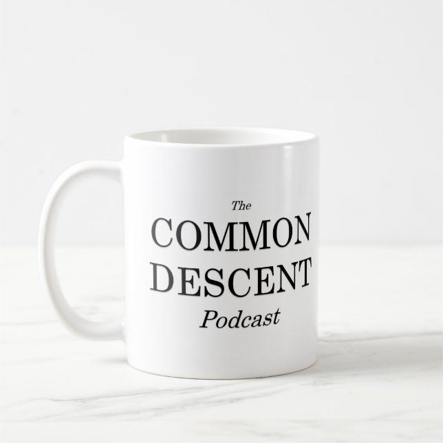 Allgemeiner Abfallpodcast-aufgeteilte Logo-Tasse Kaffeetasse (Links)
