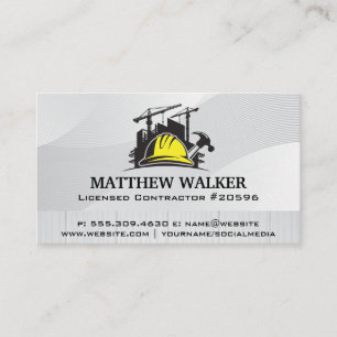 Allgemeiner Bauunternehmer Hausreparatur Bauwe Visitenkarte