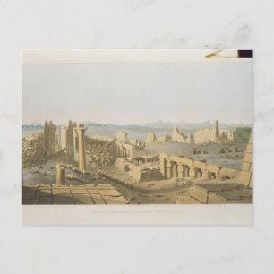 Allgemeiner Blick auf die Ruinen des Großen Tempel Postkarte