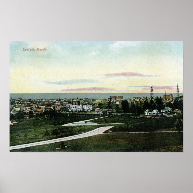 Allgemeiner Blick auf die Stadt Poster (Vorne)