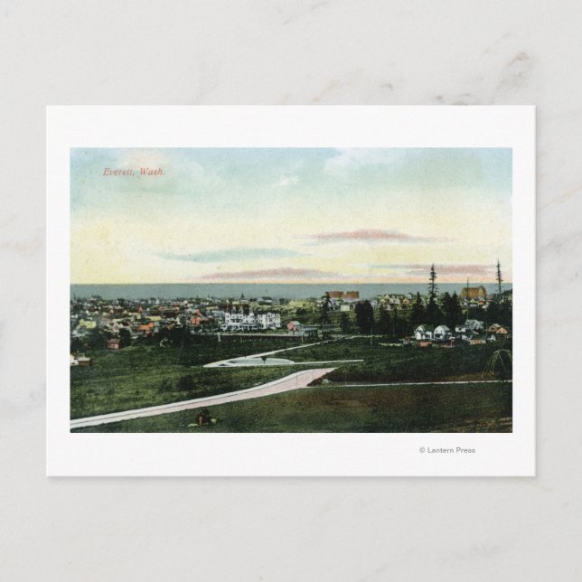 Allgemeiner Blick auf die Stadt Postkarte (Vorderseite)