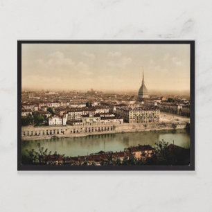 Allgemeiner Blick vom Berg der Kapuziner, Turin, I Postkarte