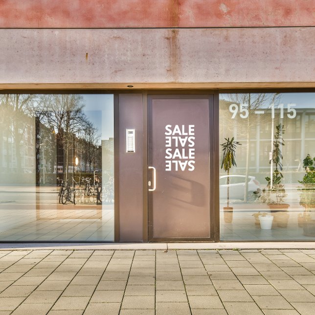 Allgemeiner Business Shop Einfache Verkäufer Haust Fensteraufkleber (Von Creator hochgeladen)