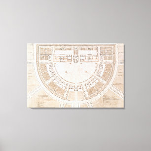 Allgemeiner Plan des Salzes arbeitet 'im idealen Leinwanddruck