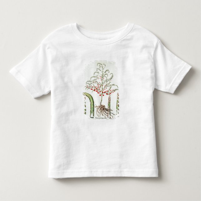 Allgemeiner Spargel in der Blume und in der Kleinkind T-shirt (Vorderseite)