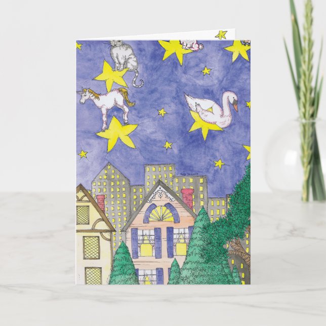 ALLGEMEINER URLAUB - Träume Feiertagskarte (Vorderseite)