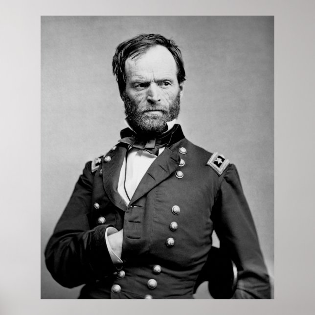ALLGEMEINER WILLIAM TECUMSEH SHERMAN DER GEWERKSCH POSTER (Vorne)