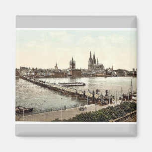 Allgemeines Bild, Köln, Rhein, Deutschland Klassik Magnet