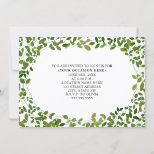 Allgemeines botanisches Party für alle Zwecke Einladung