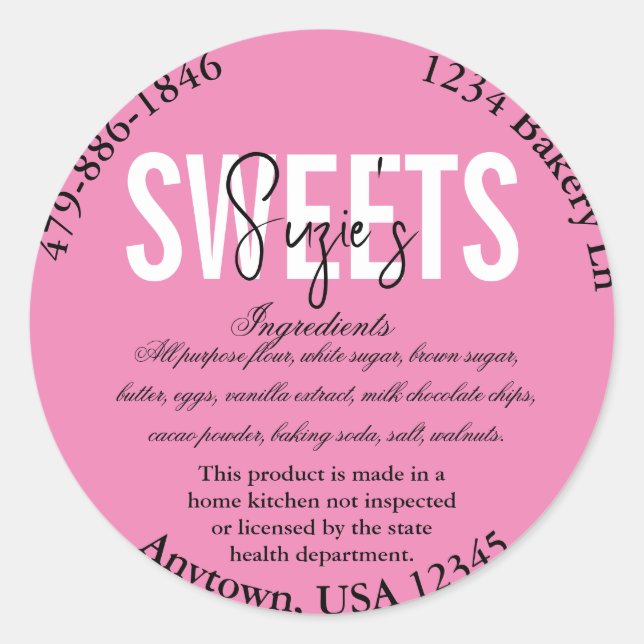 Allgemeines Etikett für Staat-Hütte Runder Aufkleber (Vorderseite)