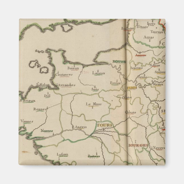 Allgemeines Frankreich Magnet (Vorne)
