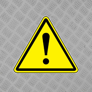 Allgemeines Gefahrensymbol Aufkleber