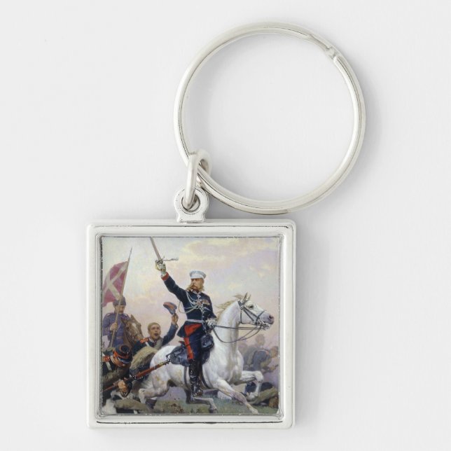 Allgemeines M.D. Skobelev im Russisch-Türkischen Schlüsselanhänger (Vorne)