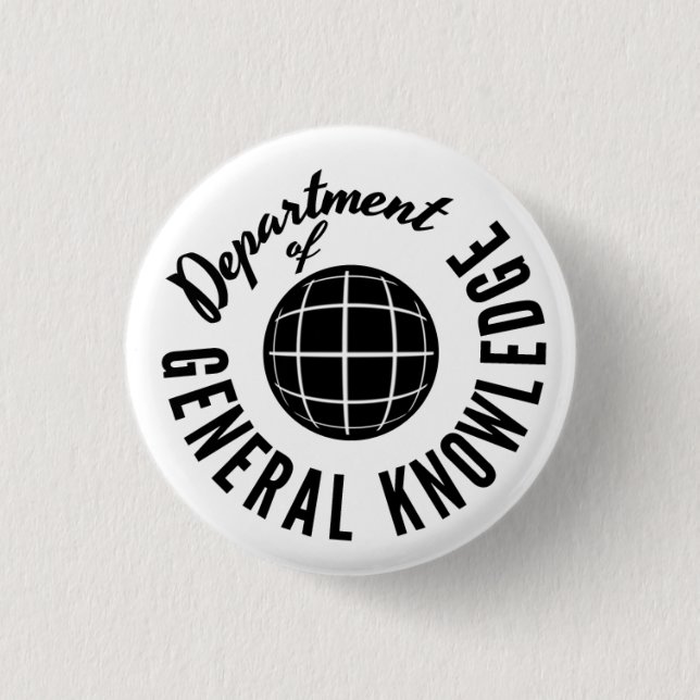Allgemeinwissen Dept. Pin-2 Button (Vorderseite)