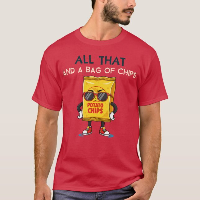Allhat und eine Tüte Chips Freunde T-Shirt (Vorderseite)