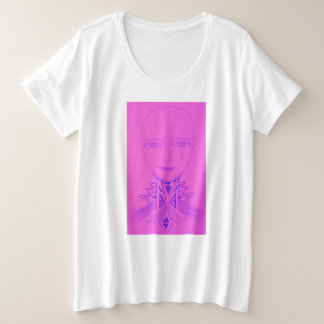 Alliah Galactic Being Große Größe T-Shirt