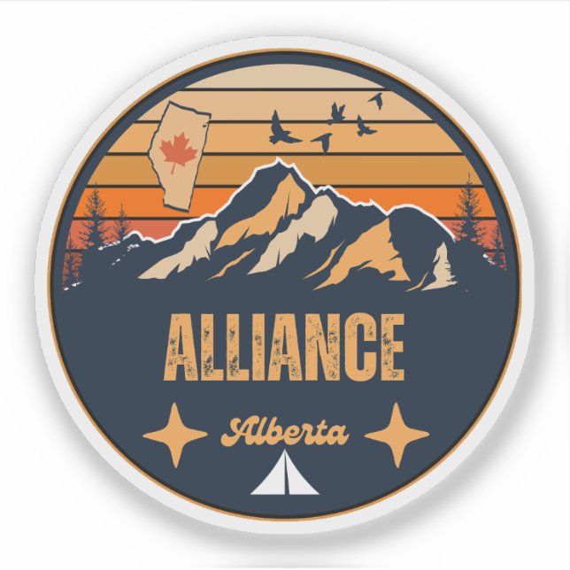 Alliance, Alberta Aufkleber (Vorderseite)
