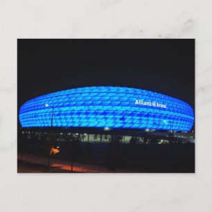 Allianz Arena in der Nacht, München Postkarte