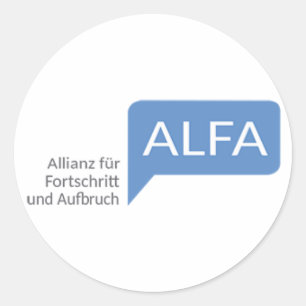 Allianz Pelz und Fortschritt Runder Aufkleber