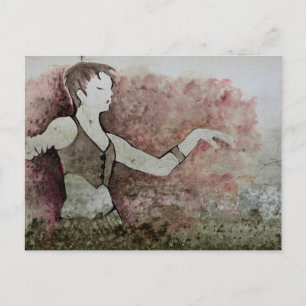 Allie Cat Grunge Tribal Belly Dancer Postkarte