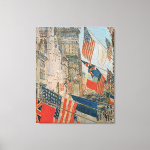 Allies Day, Mai 1917 von Childe Hassam, Vintage Ar Leinwanddruck