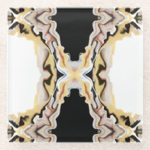 Alligare Abstract Gold Black White Fluid Art