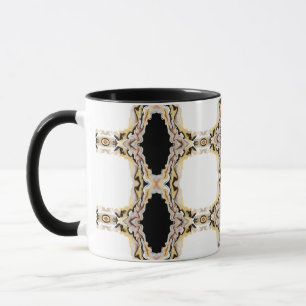 Alligare Golden Abstrakte Acryl Fluid Kunst Tasse