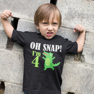 Alligator 4. Geburtstag Jungen T-Shirt