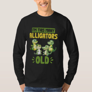 Alligator 4. Geburtstag Krokodil Diese viele Allig T-Shirt